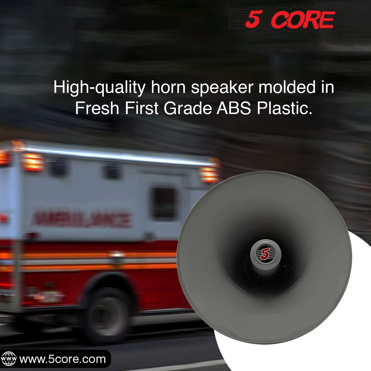 5Core PA Horn Loud Speaker 12 Inch Outdoor Indoor 35W 8 Ohm Multi Purpose Loudspeaker