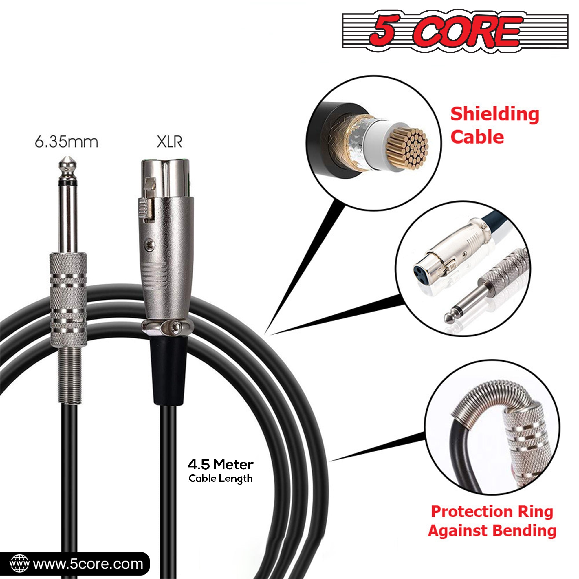5 Core Handheld Microphone For Singing
