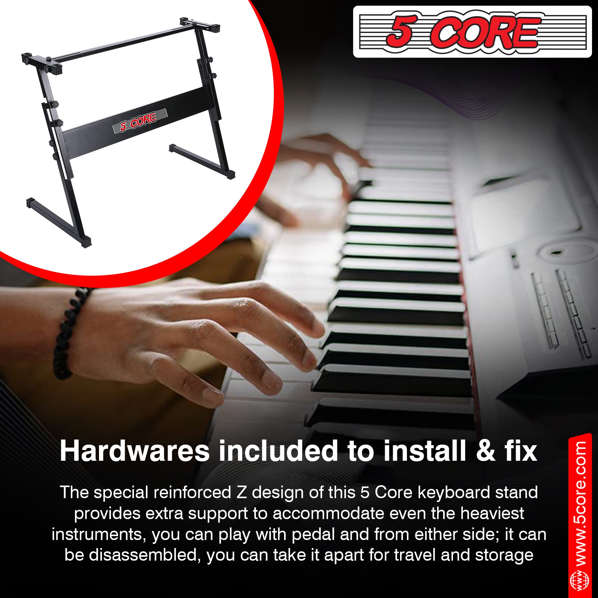 easy to install keyboard stand
