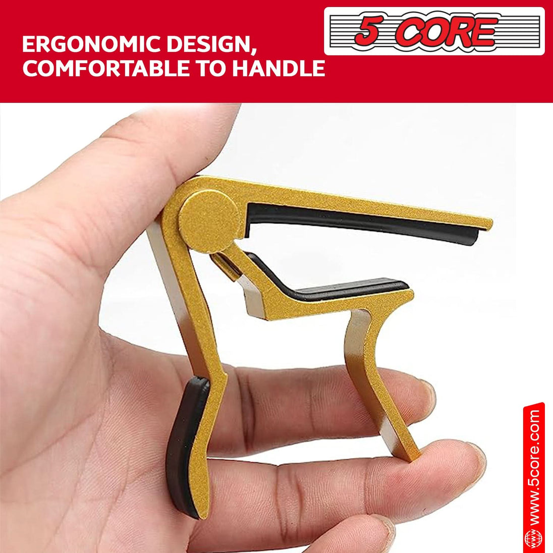 Acoustic Electric Guitar Capo: 5 Core pair of capos for banjo, mandolin, and ukulele.