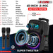 Portable karaoke machine with speaker and wireless microphone for events.