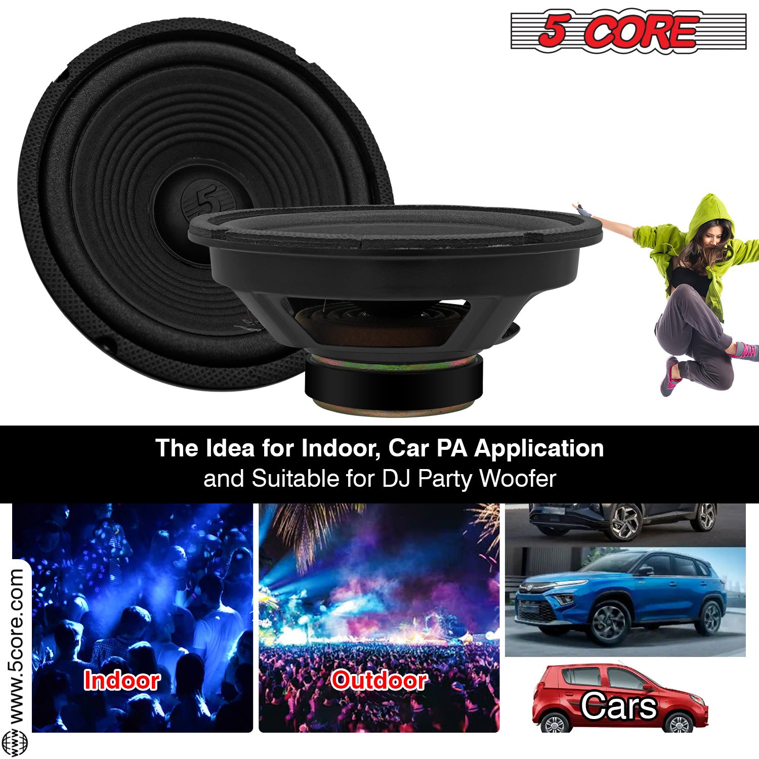 Usage of this 8 Inch Subwoofer