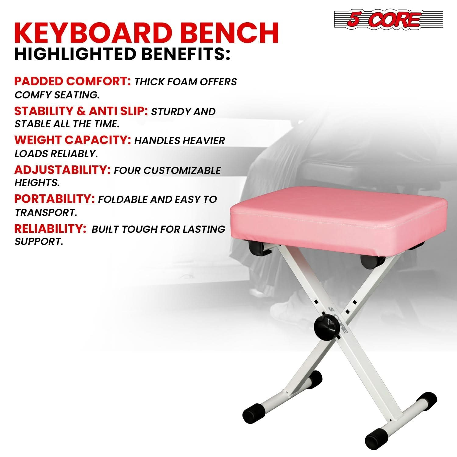 Weight capacity of our double X style Keyboard mount