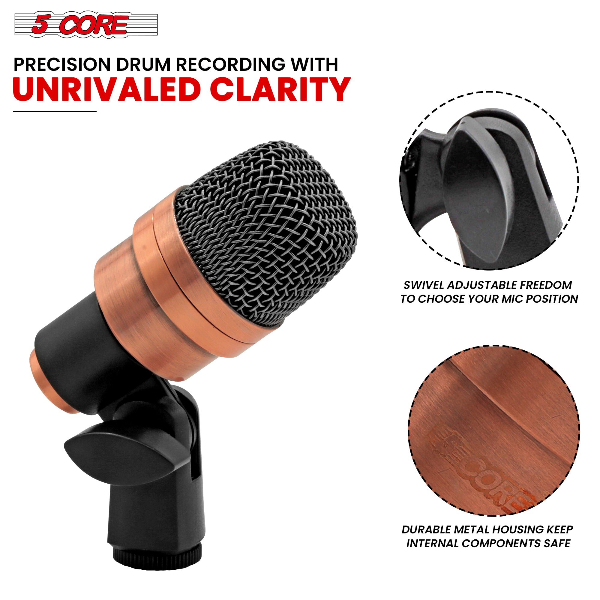 5 Core Tabla Mic: Professional Instrument Microphone
