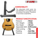 Full metal body acoustic guitar stand