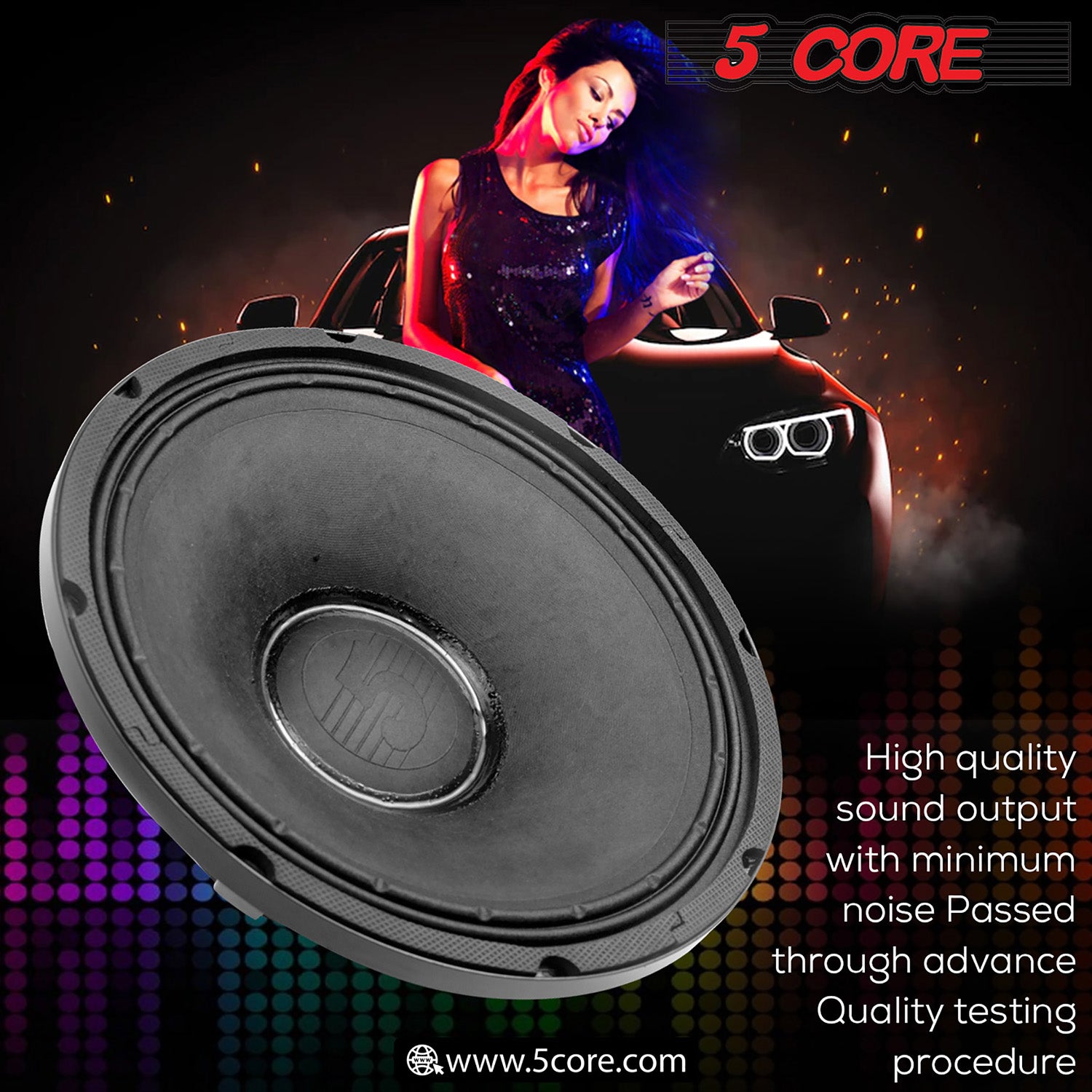 5Core 15 Inch Subwoofer Speaker 8 Ohm Replacement DJ Bass Sub Woofer