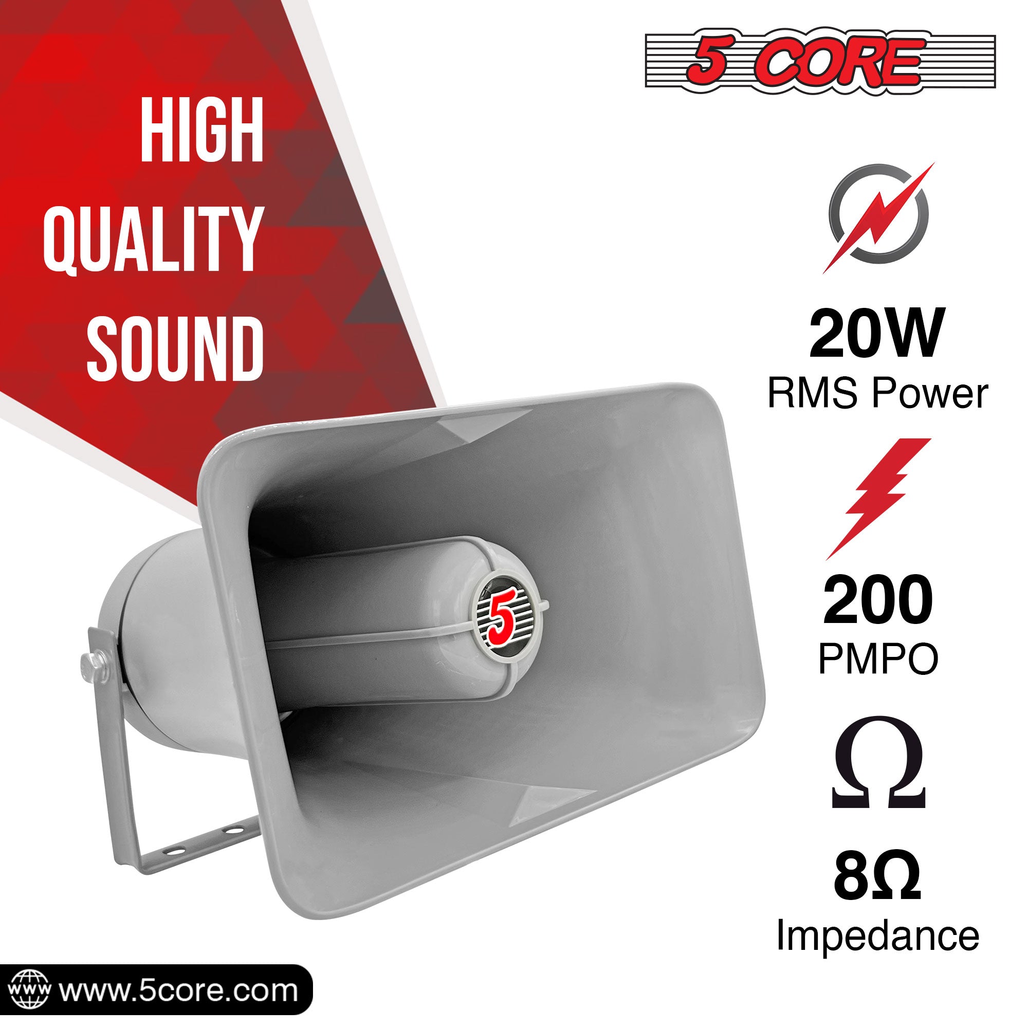  20 Watt RMS Loud Sound Driver Horns