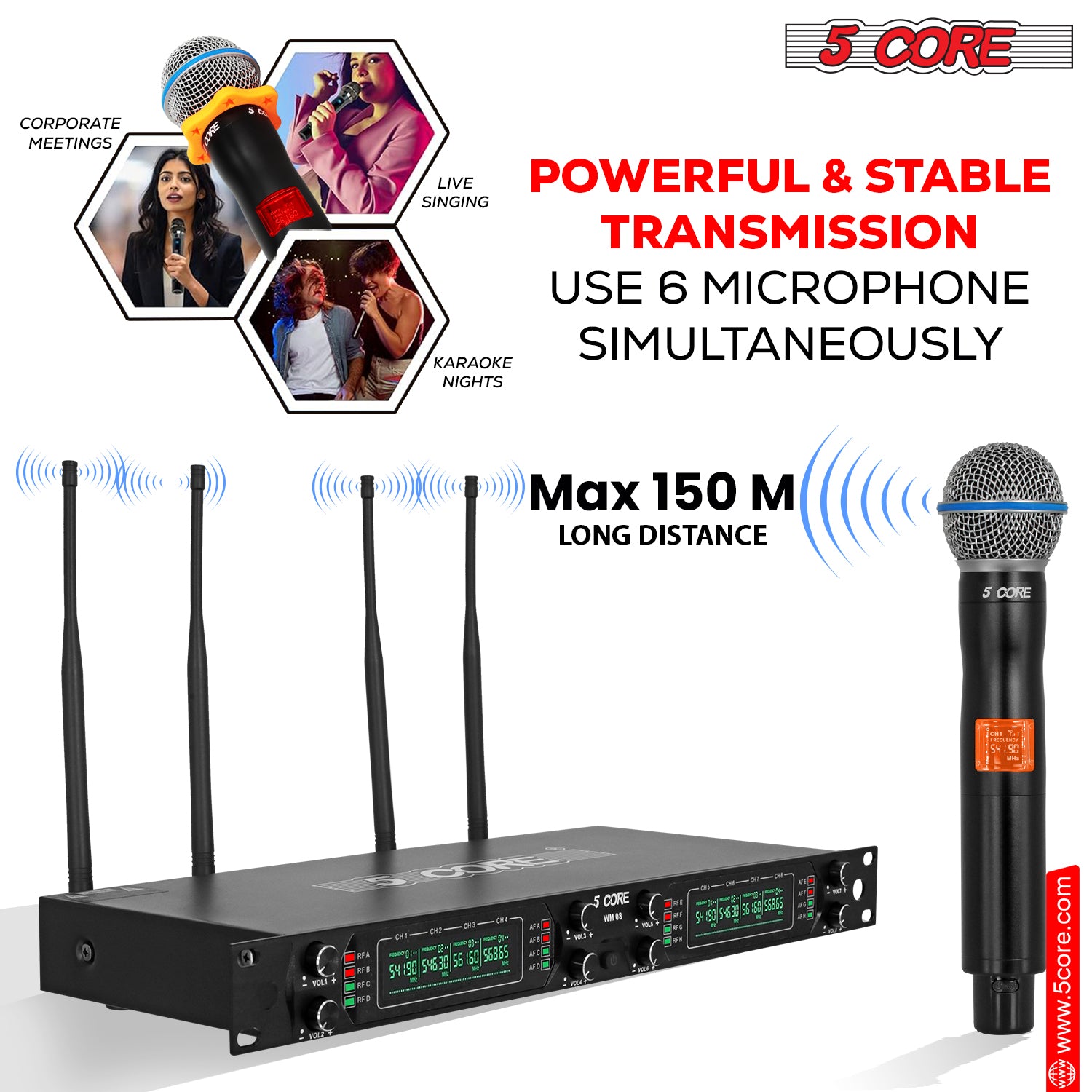 Crisp and Clear Audio Reproduction: Dynamic Cordless Mics Offer Exceptional Sound Quality for Speeches, Performances, and Announcements.