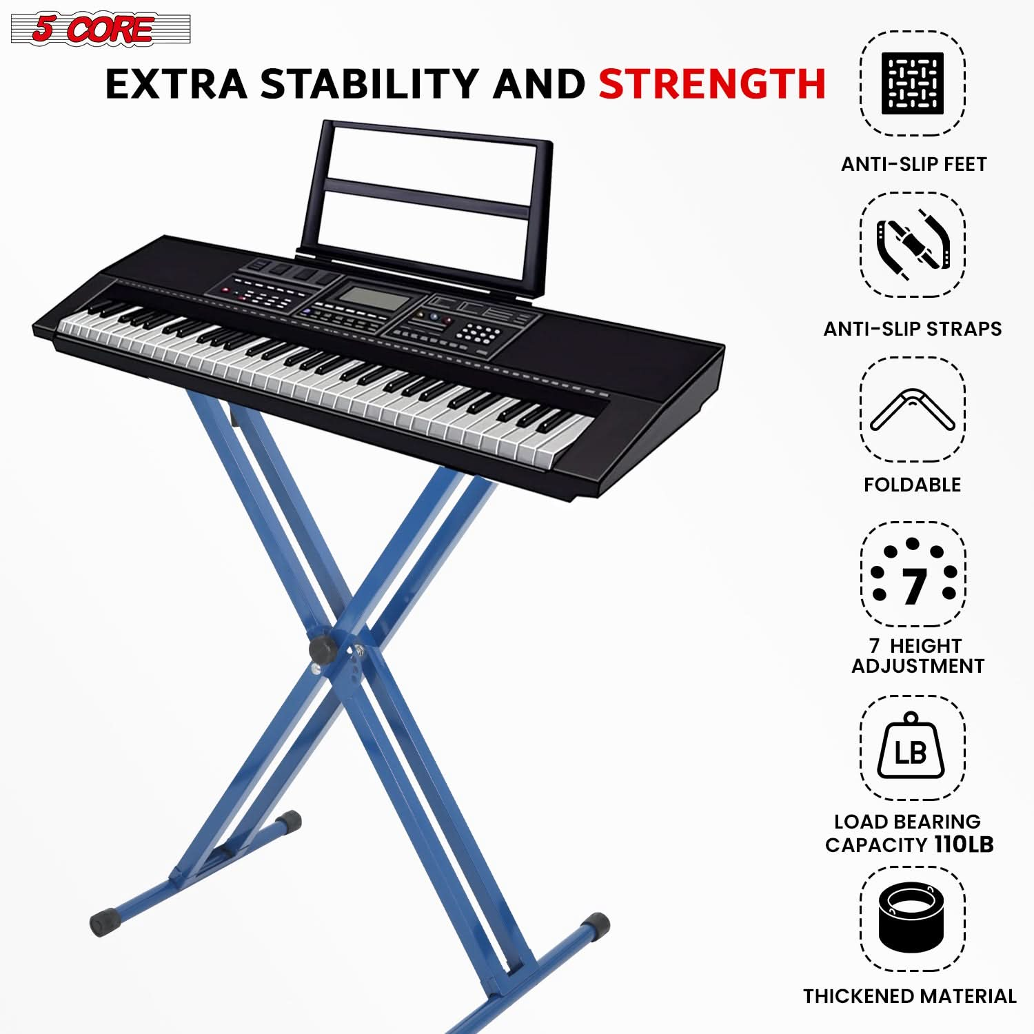 Highlighted features of the synth mount