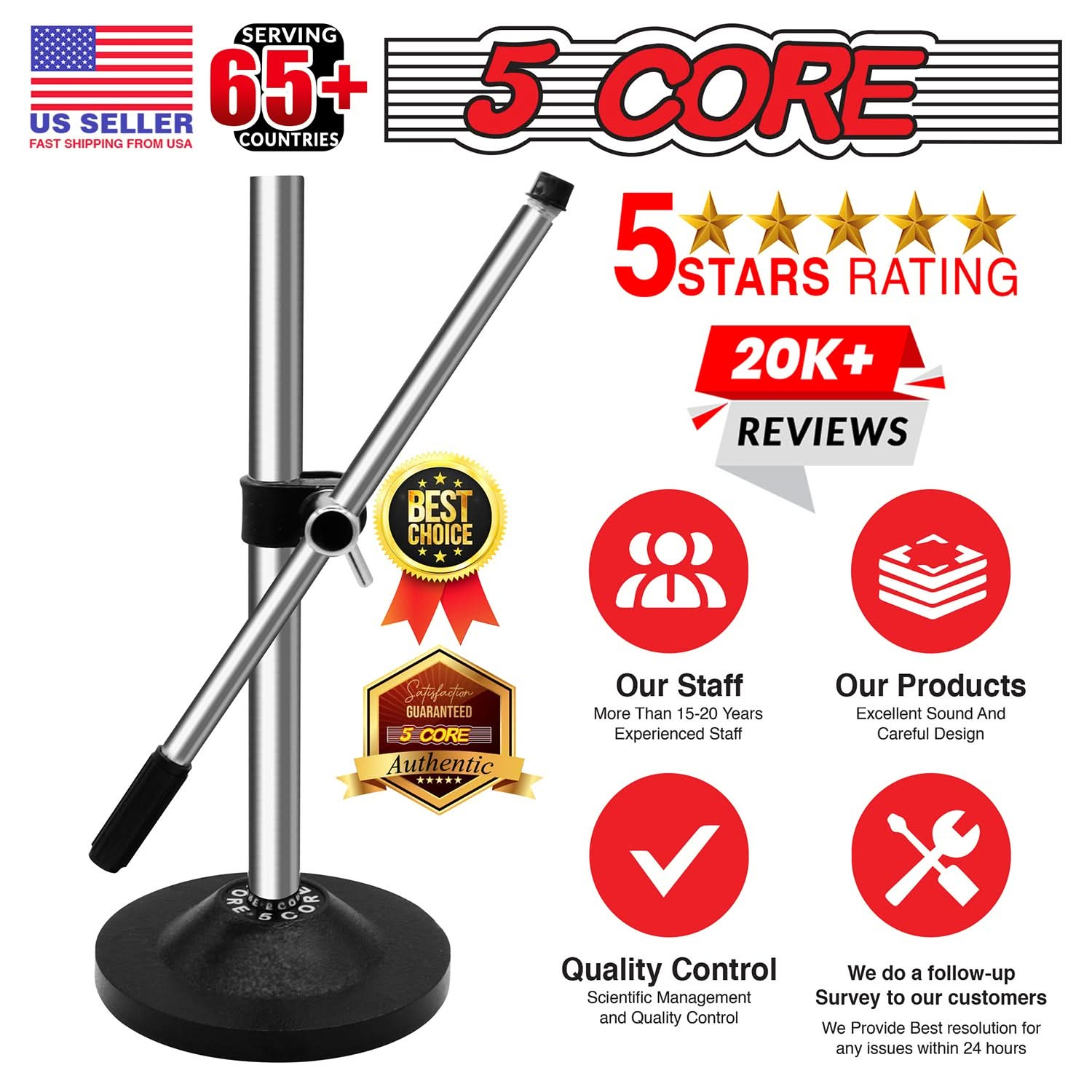 We give the best microphone stand in the market