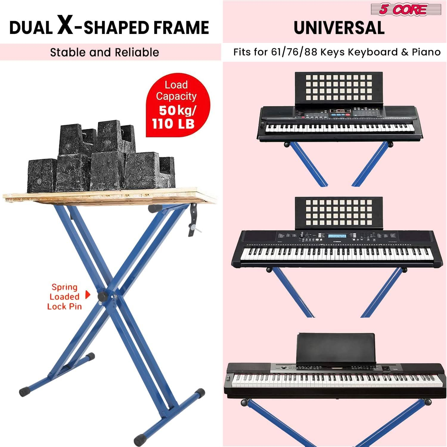 We give durable and strong material in our piano stool