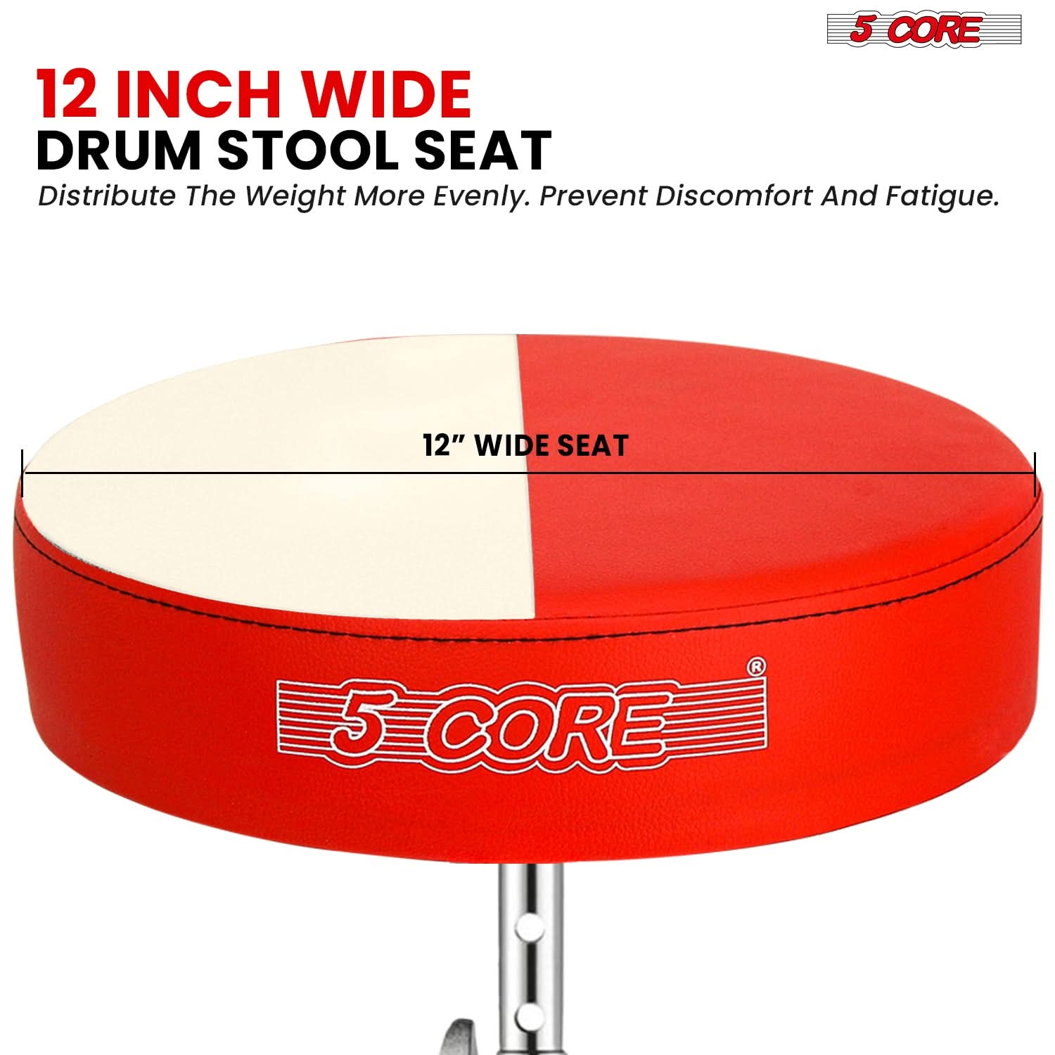 This guitar stool is designed to distribute weight more evenly for enhanced comfort and support