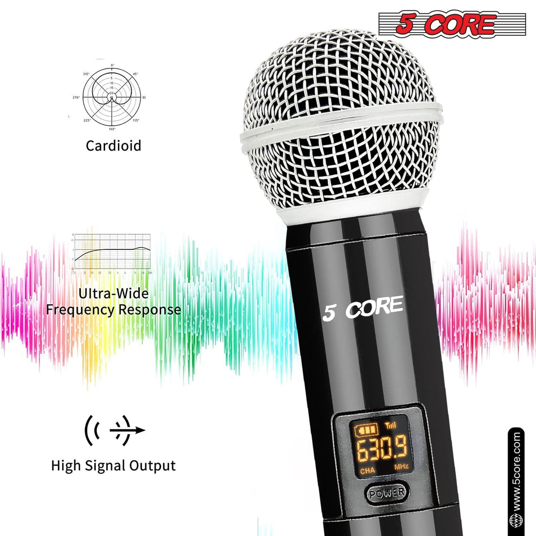 Enjoy crystal-clear sound with the wireless karaoke microphone, features an ultra-wide frequency response for superior audio quality