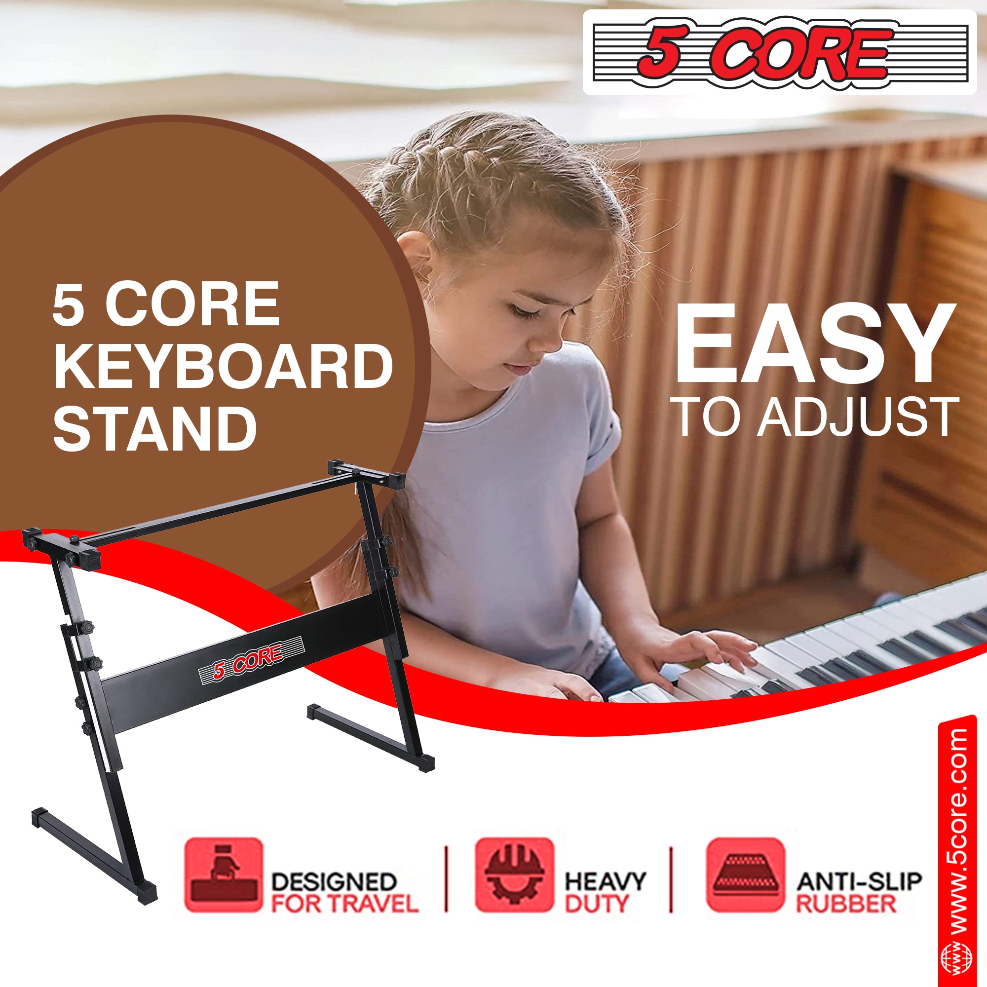 easy to adjust keyboard stand