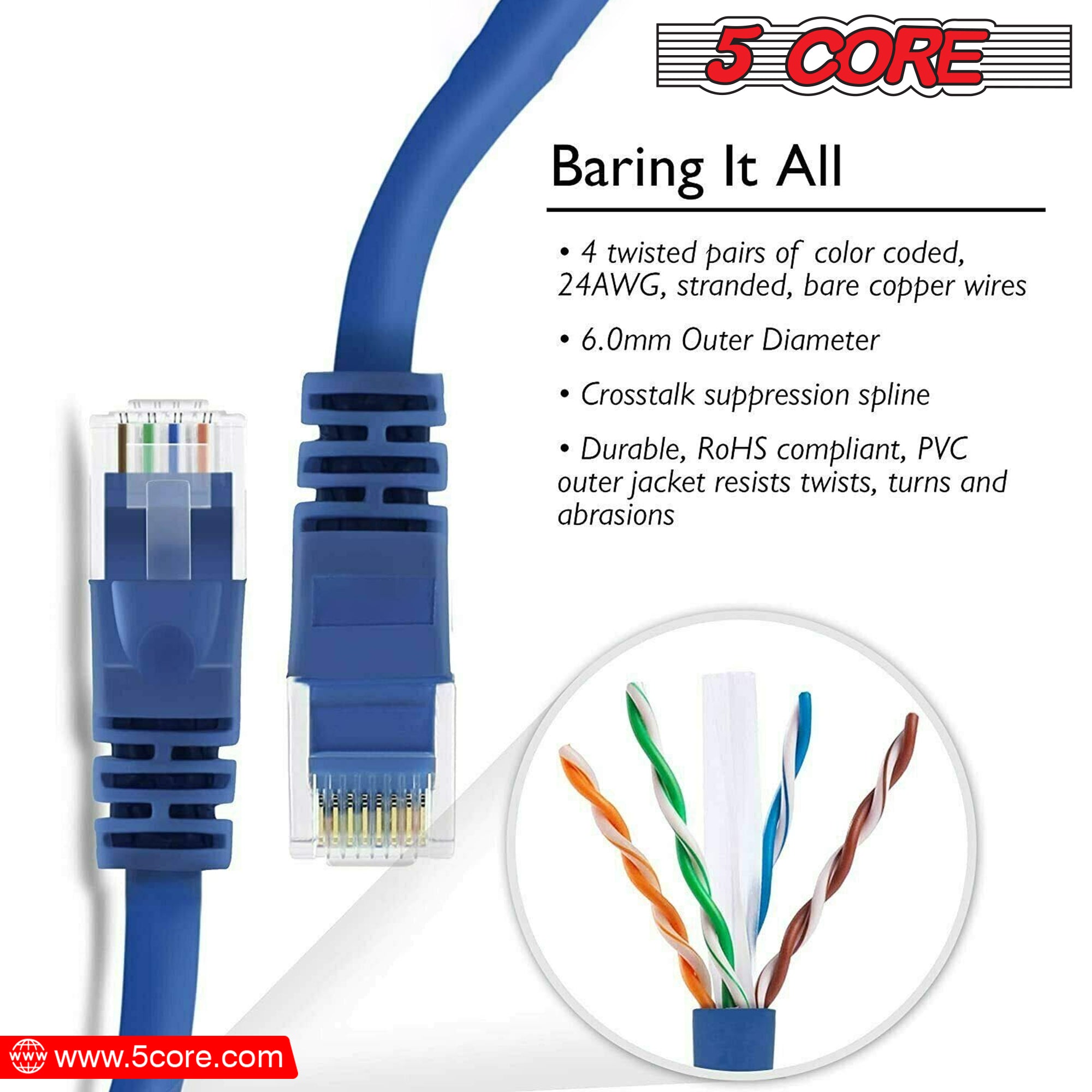 High speed network cable