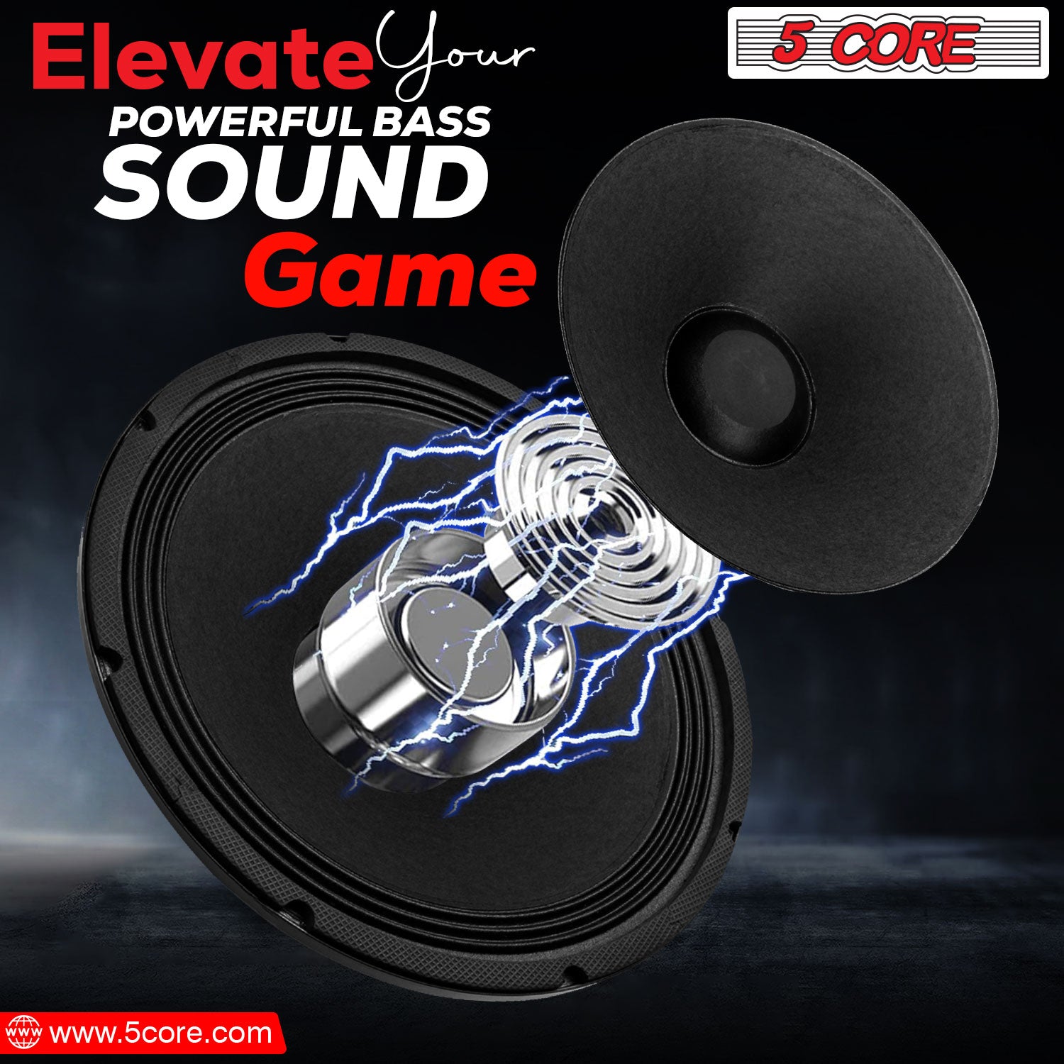 Experience Thunderous Bass with 5 Core Speaker