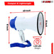 Portable megaphone, bullhorn speaker, and loudspeaker with microphone for kids.