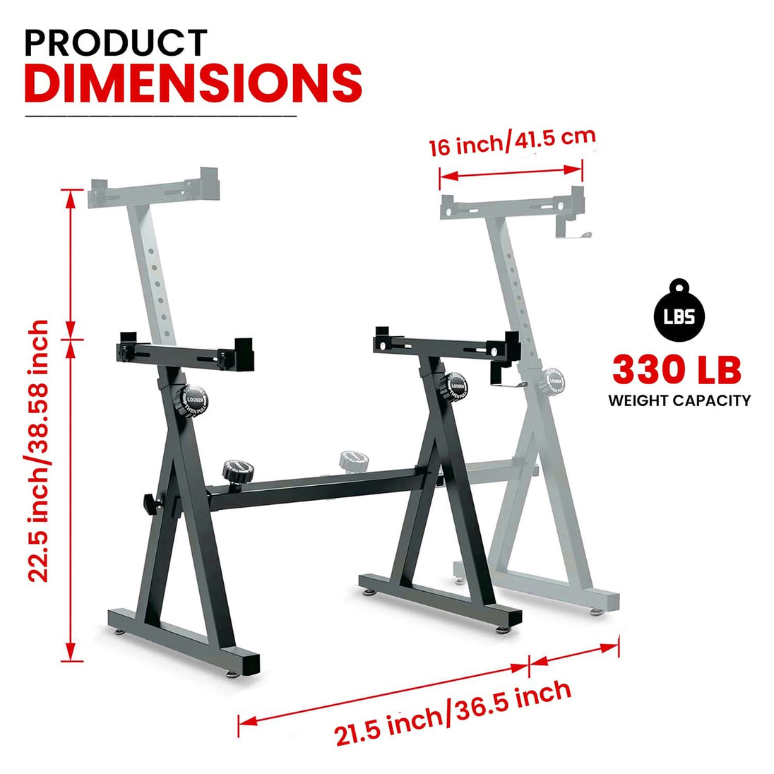 This Keyboard Riser has Height & Width Adjustability & High Load Capacity Compared to Other Stands