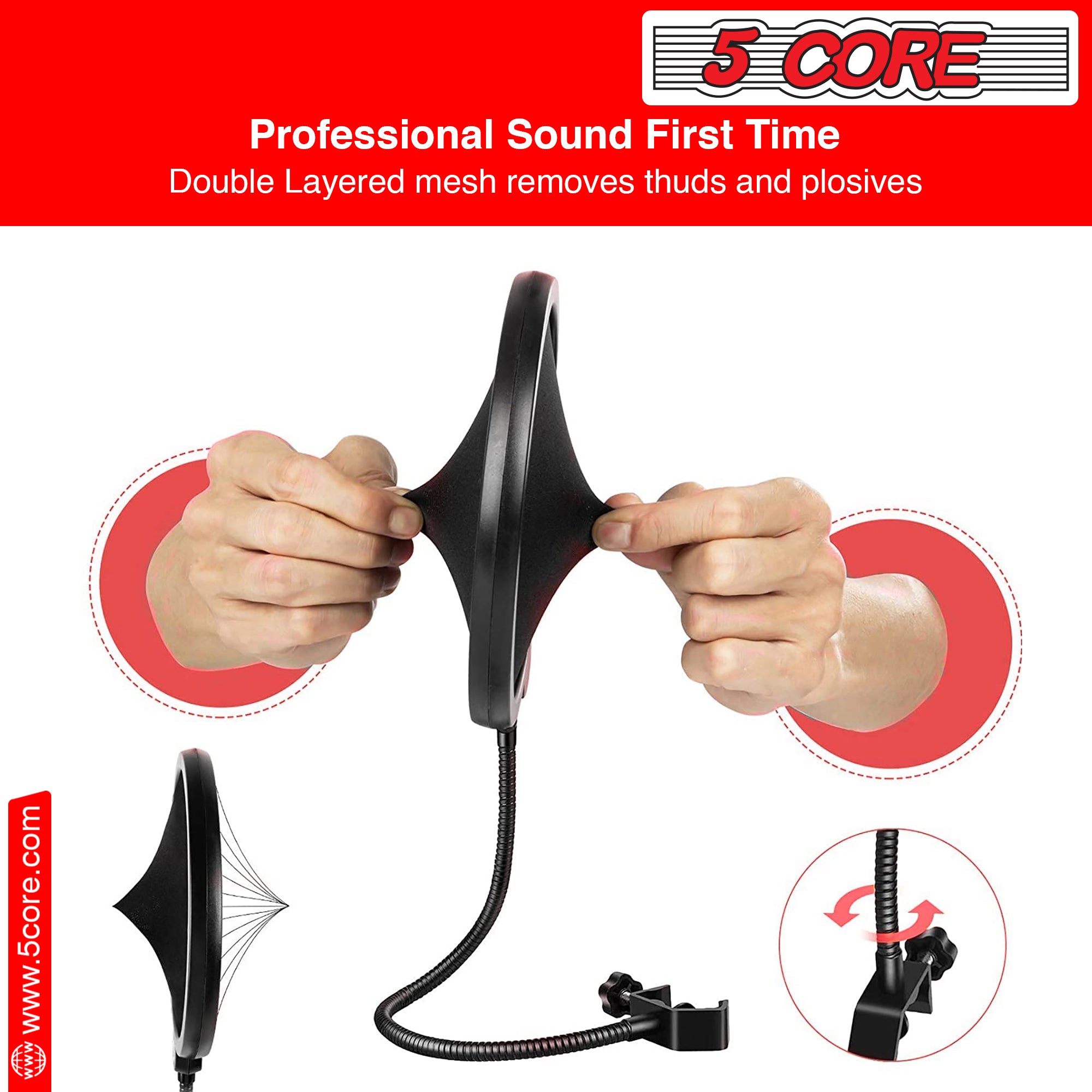 Professional Recording Set with pop filter