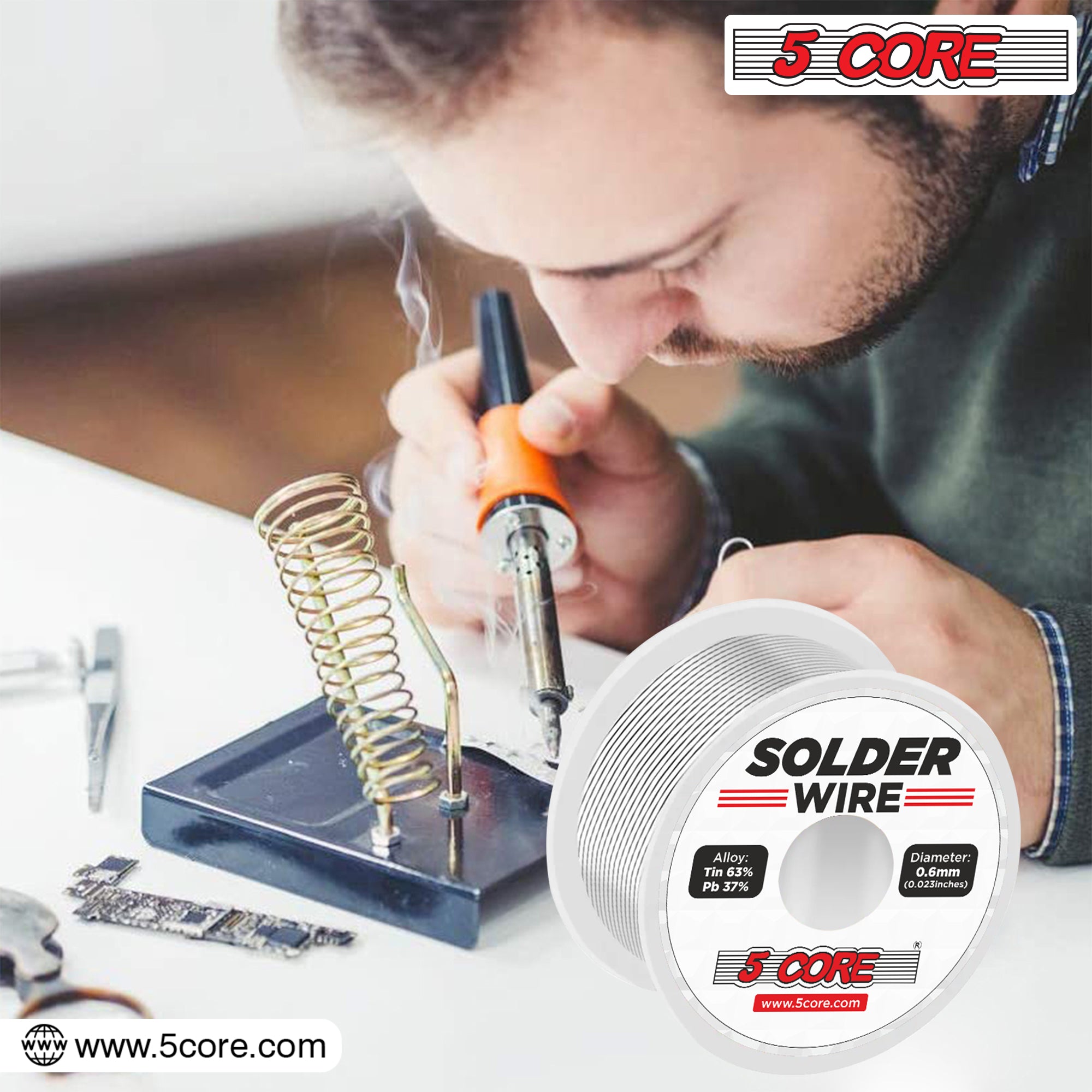 5 Core Solder Wire DIY Tin Lead for Soldering Component - 5 Core