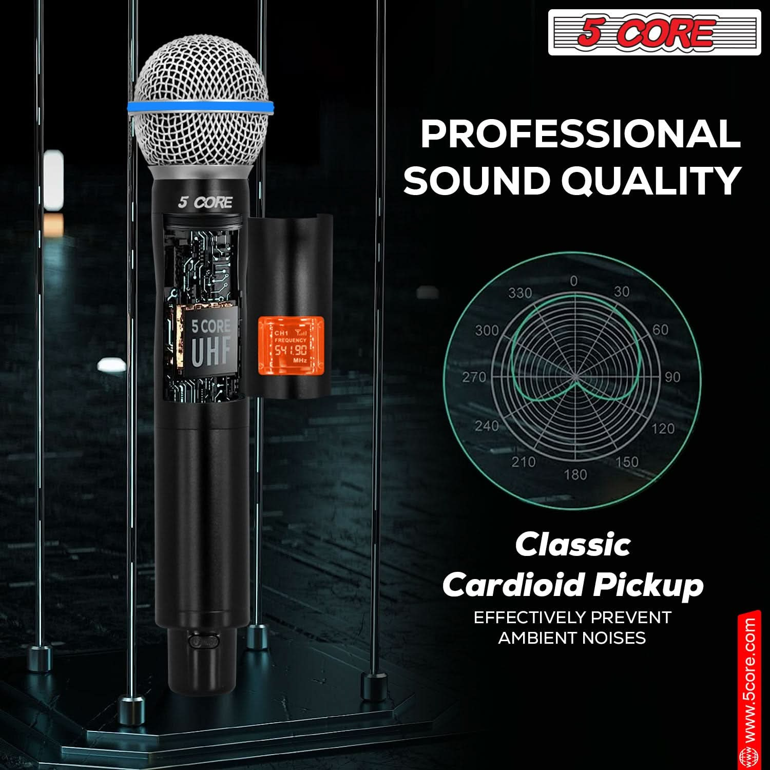 Versatile and portable, this microphone seamlessly integrates with every system for flawless audio performance