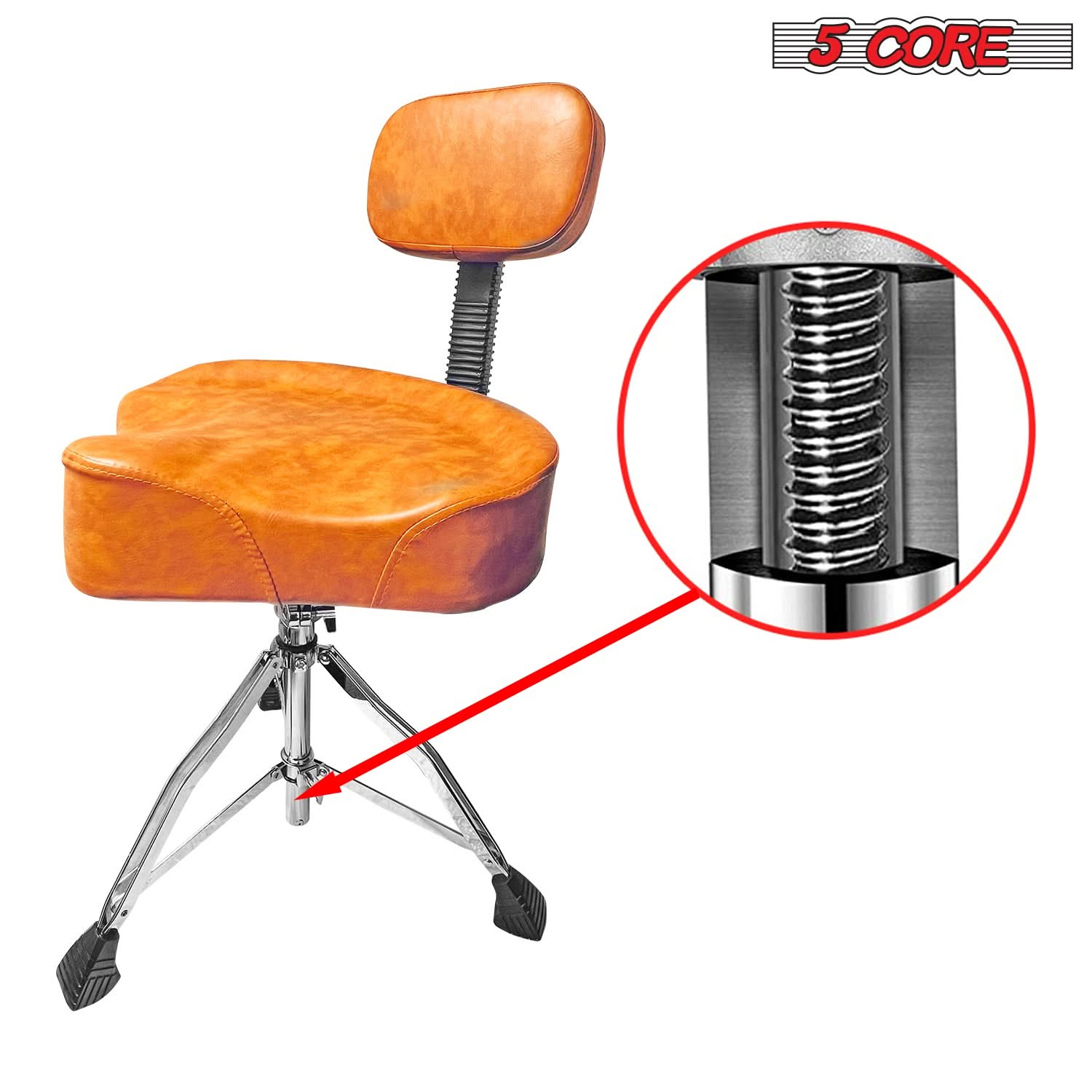 Durable screw rod in our music stool