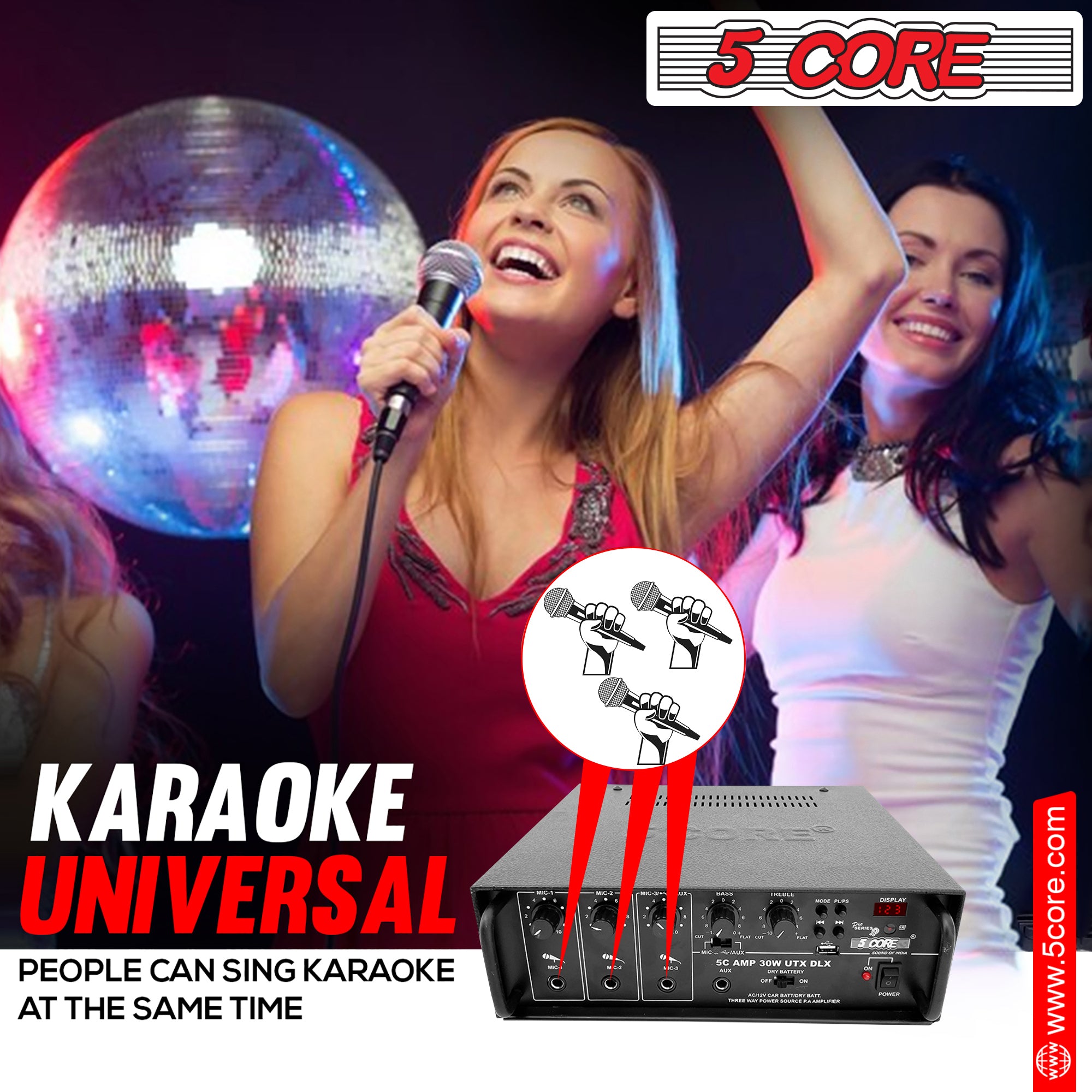 people can sing karaoke at the same time with this amplifier