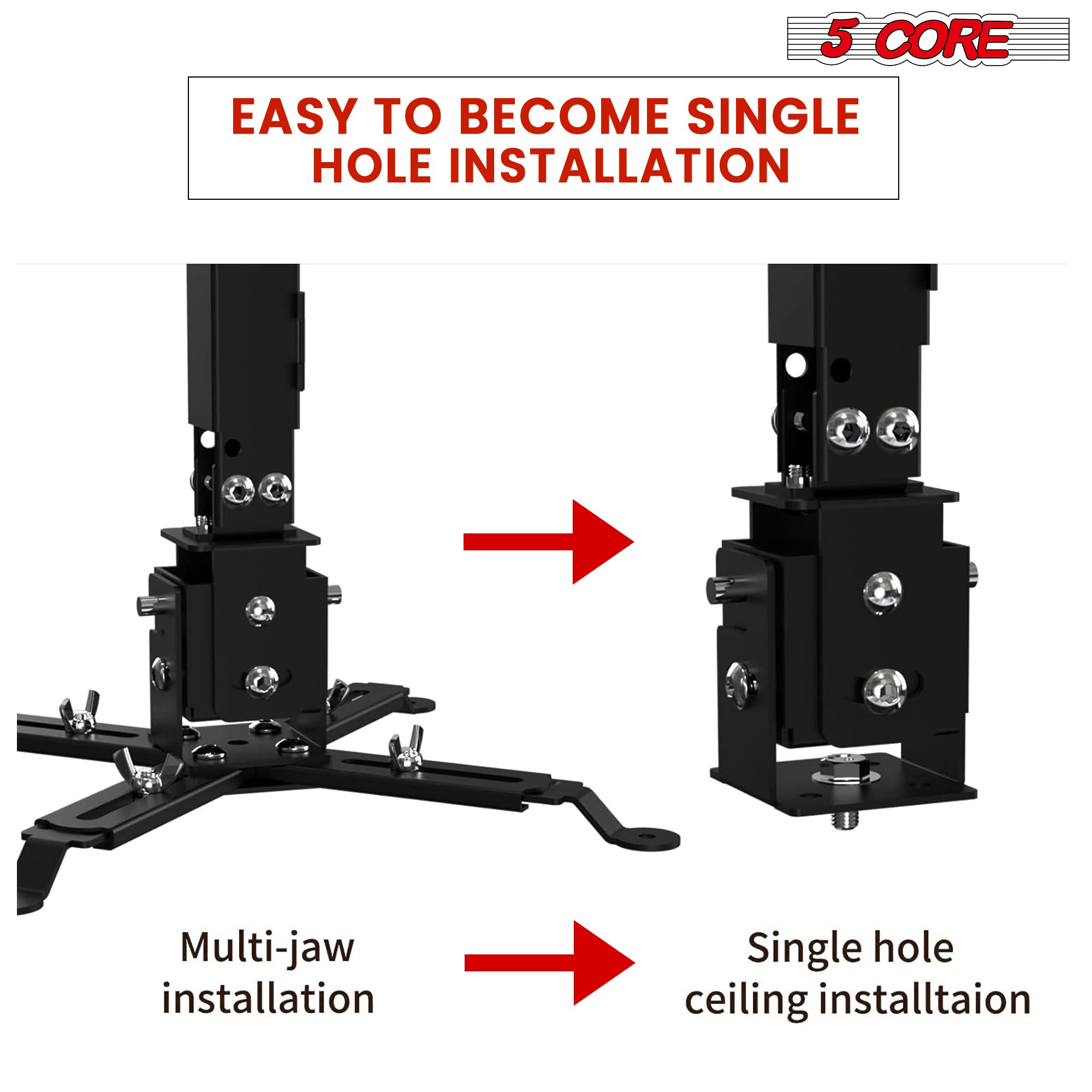easy to become single hole installation