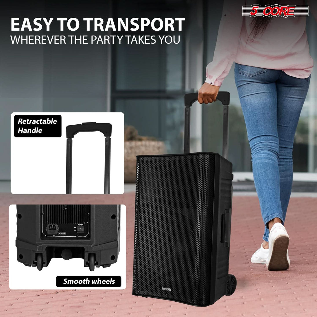 Portable karaoke machine designed for easy transport and convenient singing anywhere