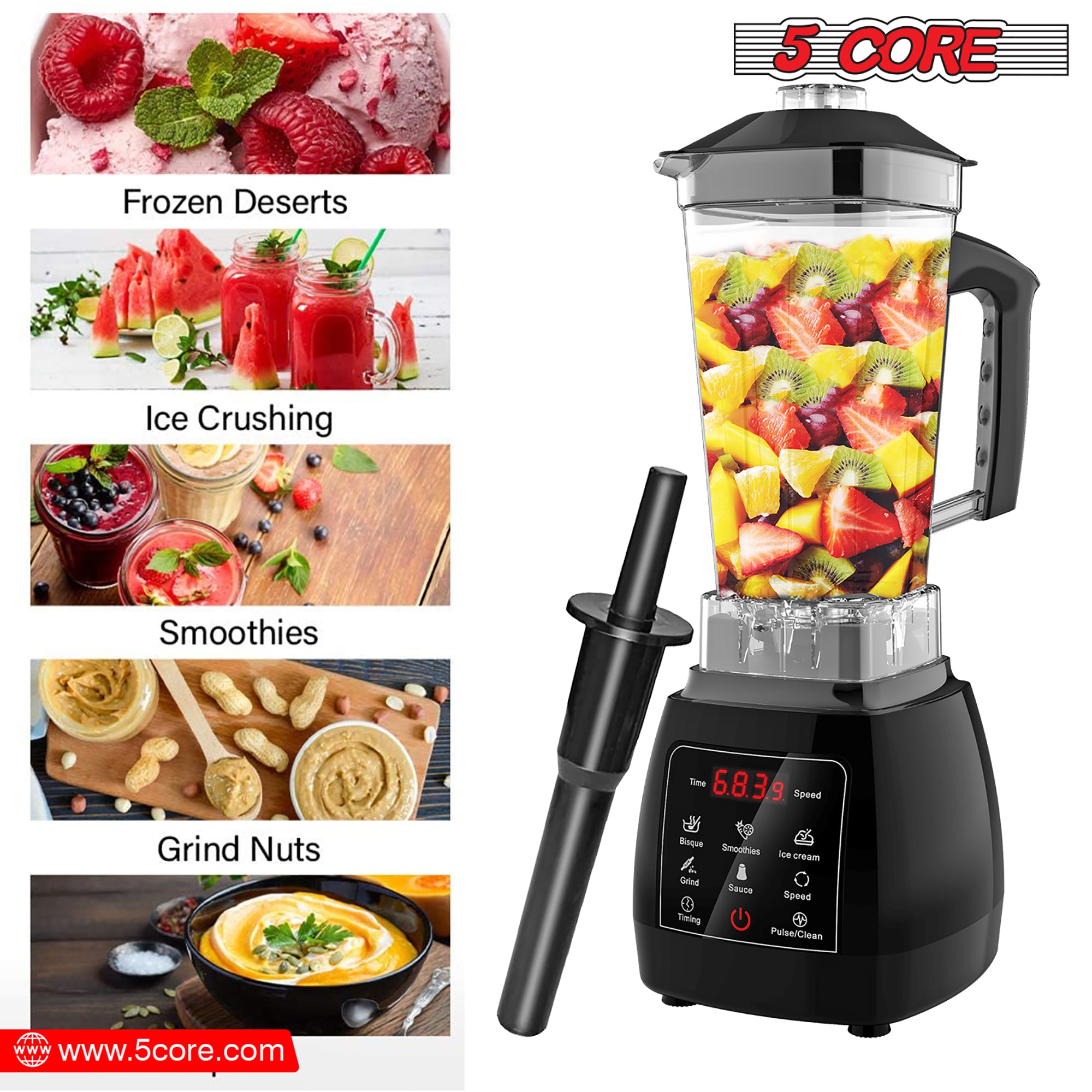 Dropship 5 Core Smoothie Blender Personal Blender For Shakes And