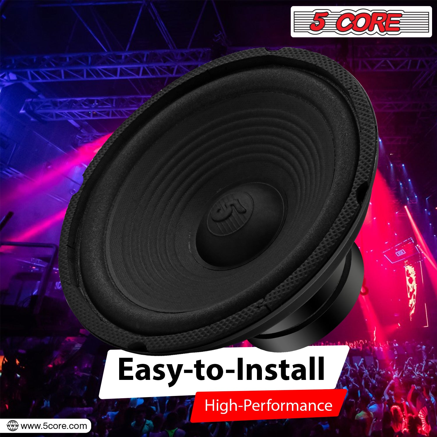 easy to install 8 inch speaker