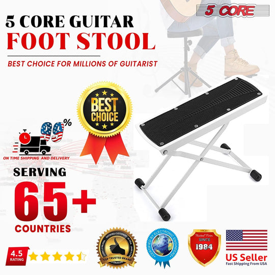 get your Guitar foot rest from people's trusted brand 5 Core