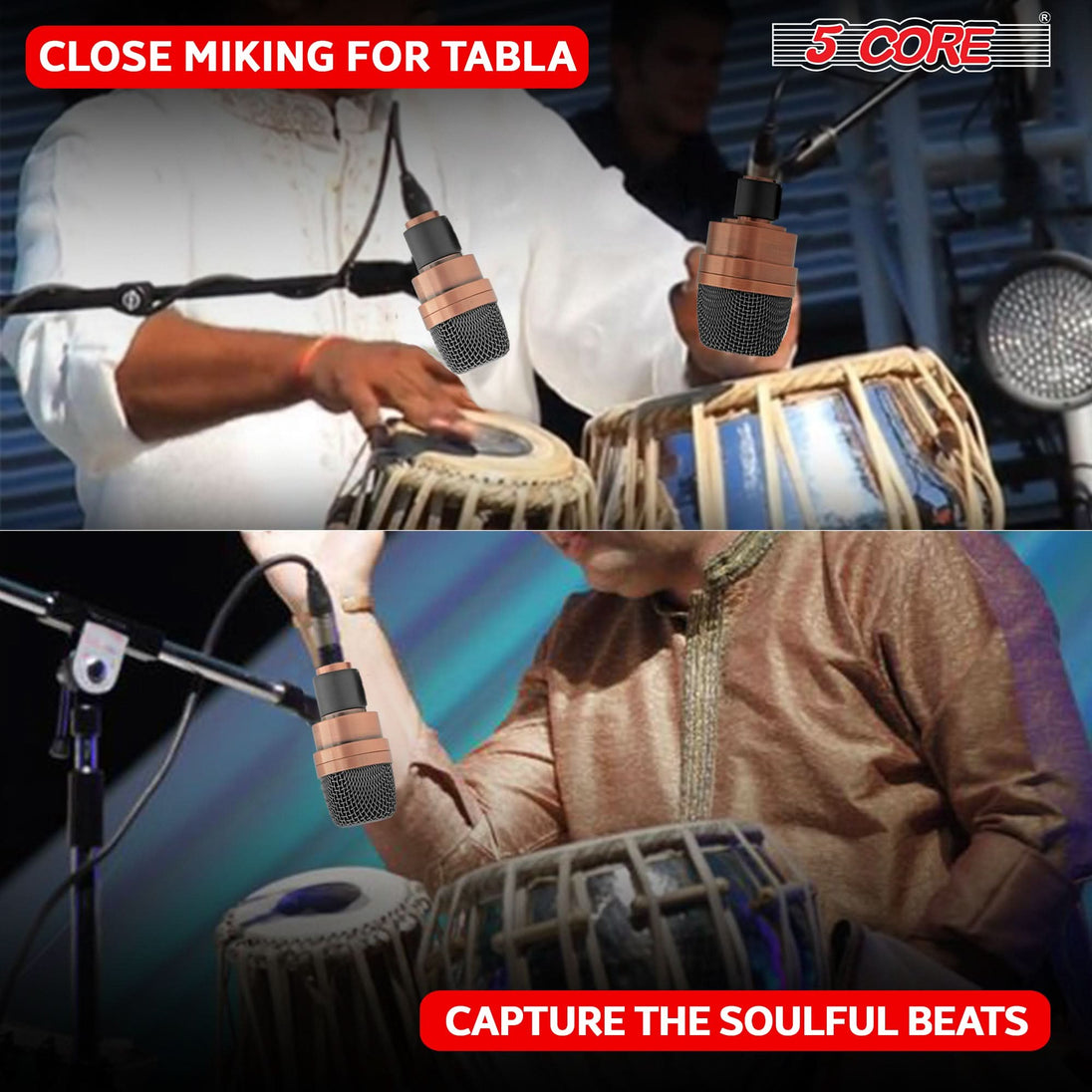 Close miking for tabla enables professional recording