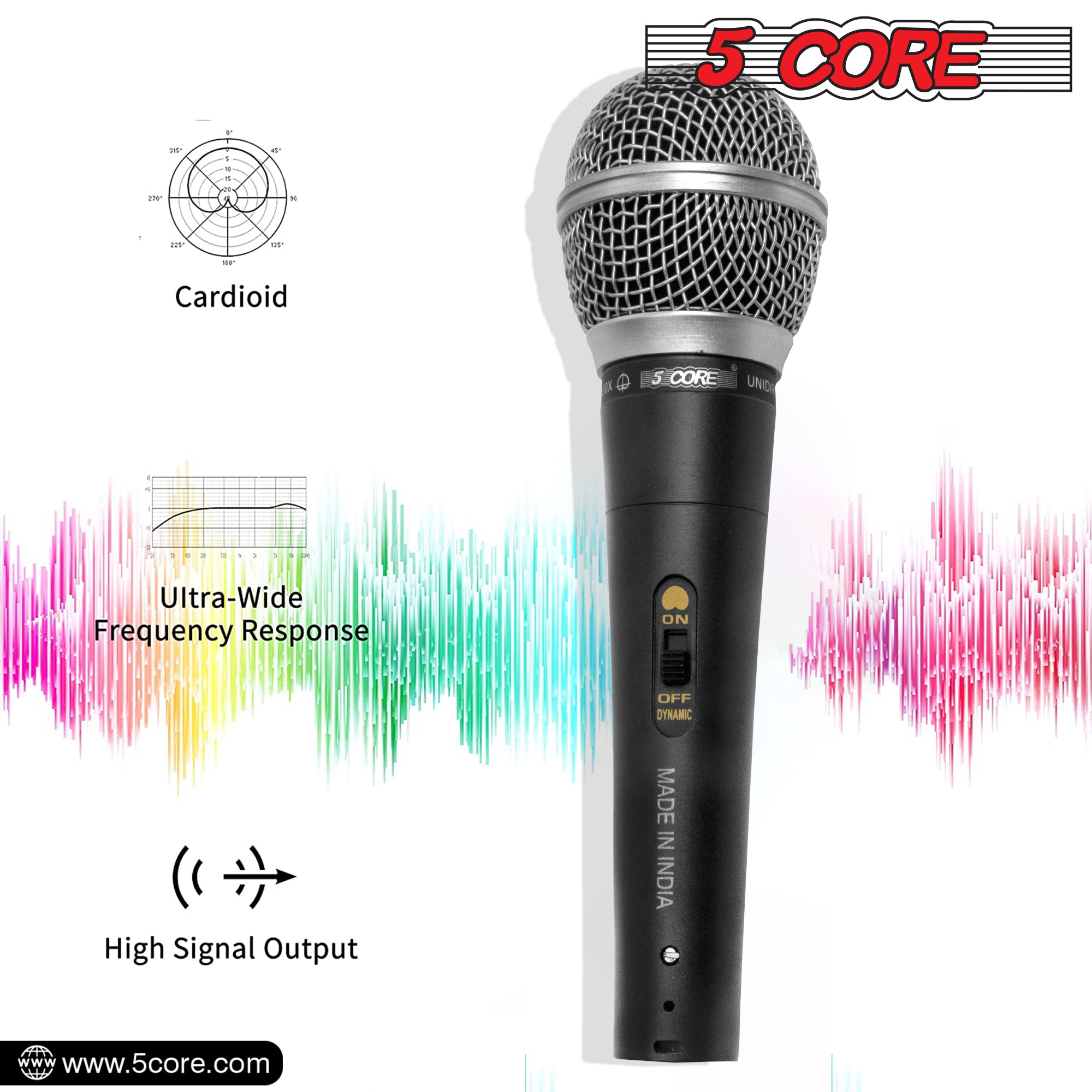 Professional-grade karaoke microphone.