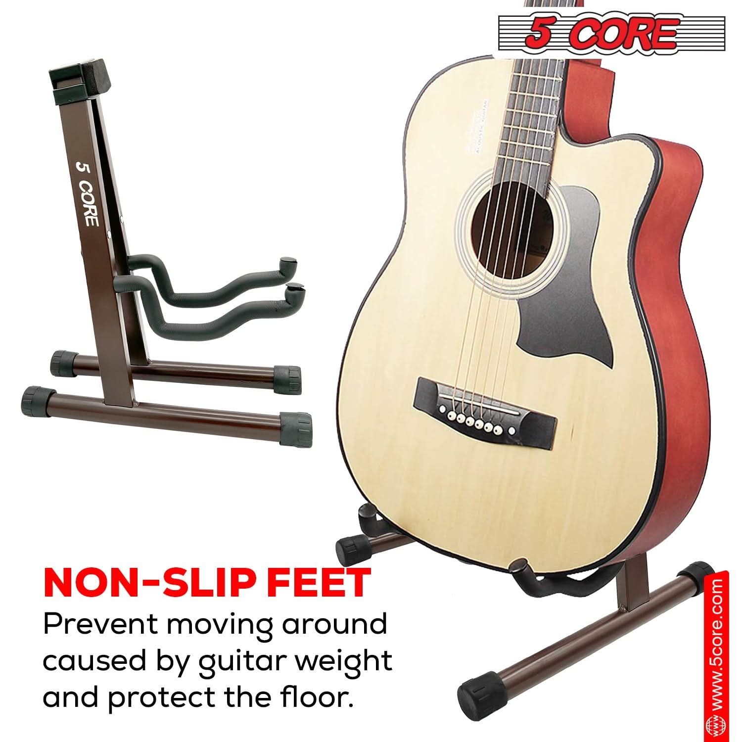 Full metal body acoustic guitar stand