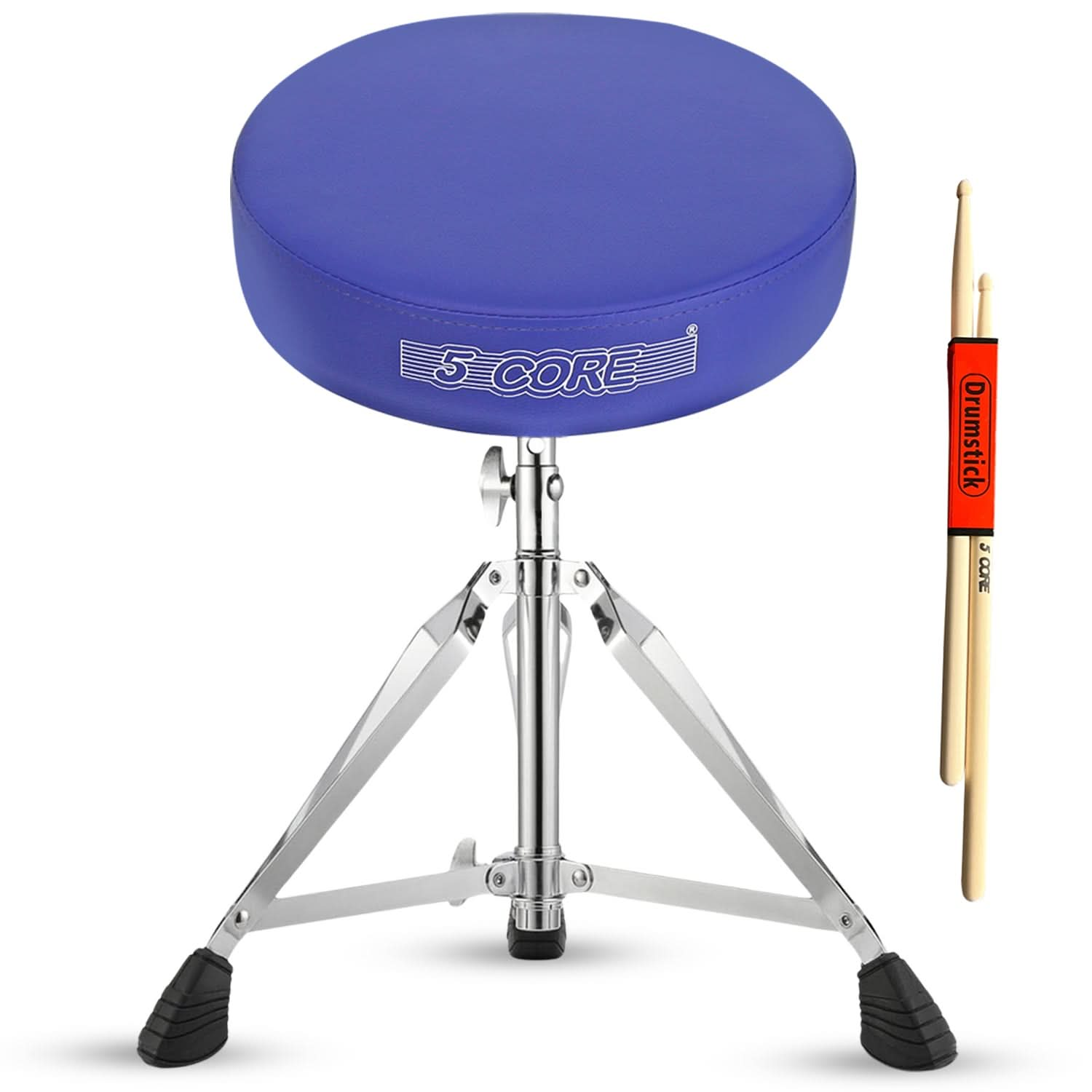 5Core Drum Throne Padded Adjustable Guitar Stool Drummer Seat for Adults & Kids