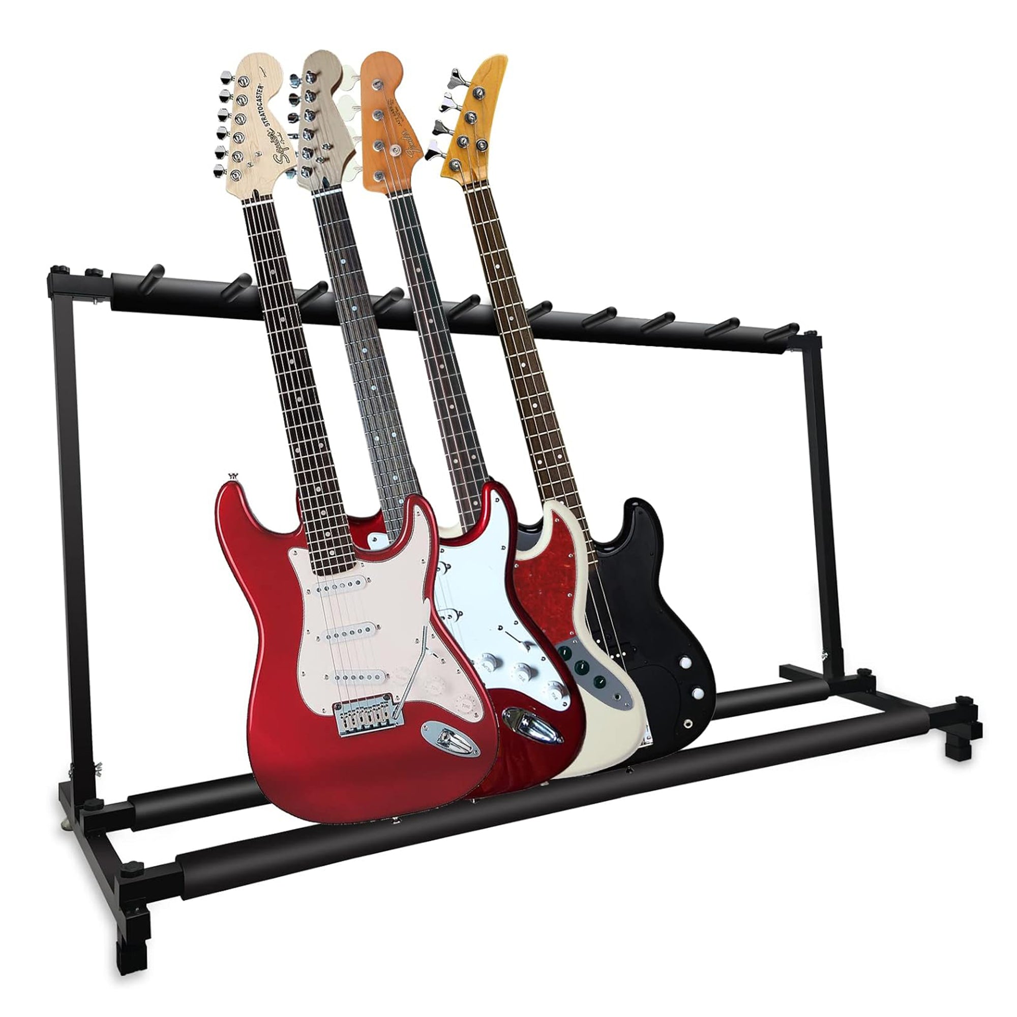 5Core Guitar Rack 9 Slot Multi Guitars Stands Floor Safe Storage for Electric Acoustic Flying V Guitars