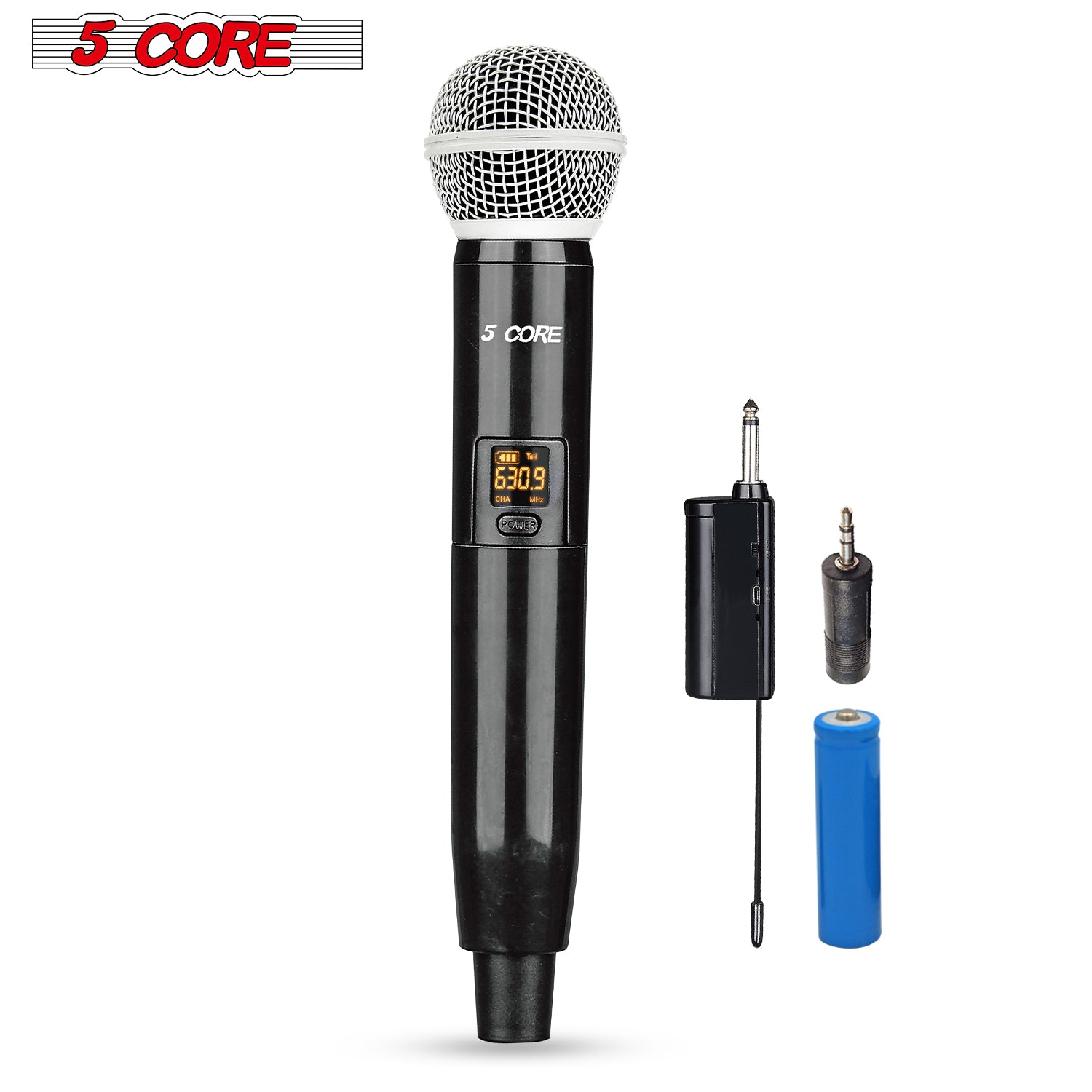 5 Core Wireless Dynamic VHF Microphones 165ft Range 5 Core