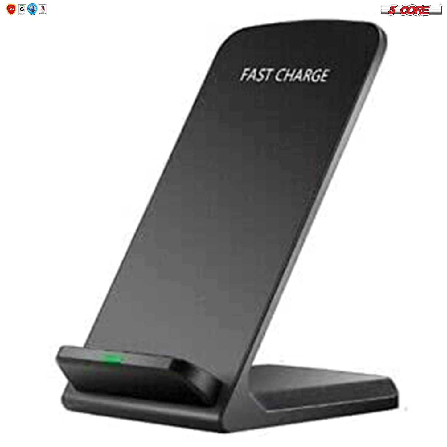 5 Core Wireless Charge, 10W Max Wireless Charging Stand, Qi Wireless Charging Stand Compatible with All Smart Phones