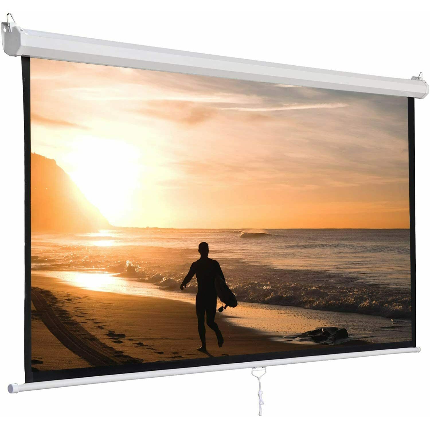 5 Core Projector Screen • 72 inch 16:9 Ultra HD Portable Anti-Crease Indoor Outdoor Projection