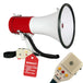 Megaphone with siren and voice amplifier for stadium horn use.