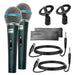 5Core 2PCS Microphone For Singing Karaoke Mic XLR Dynamic Mic Cardioid Unidirectional Microfono