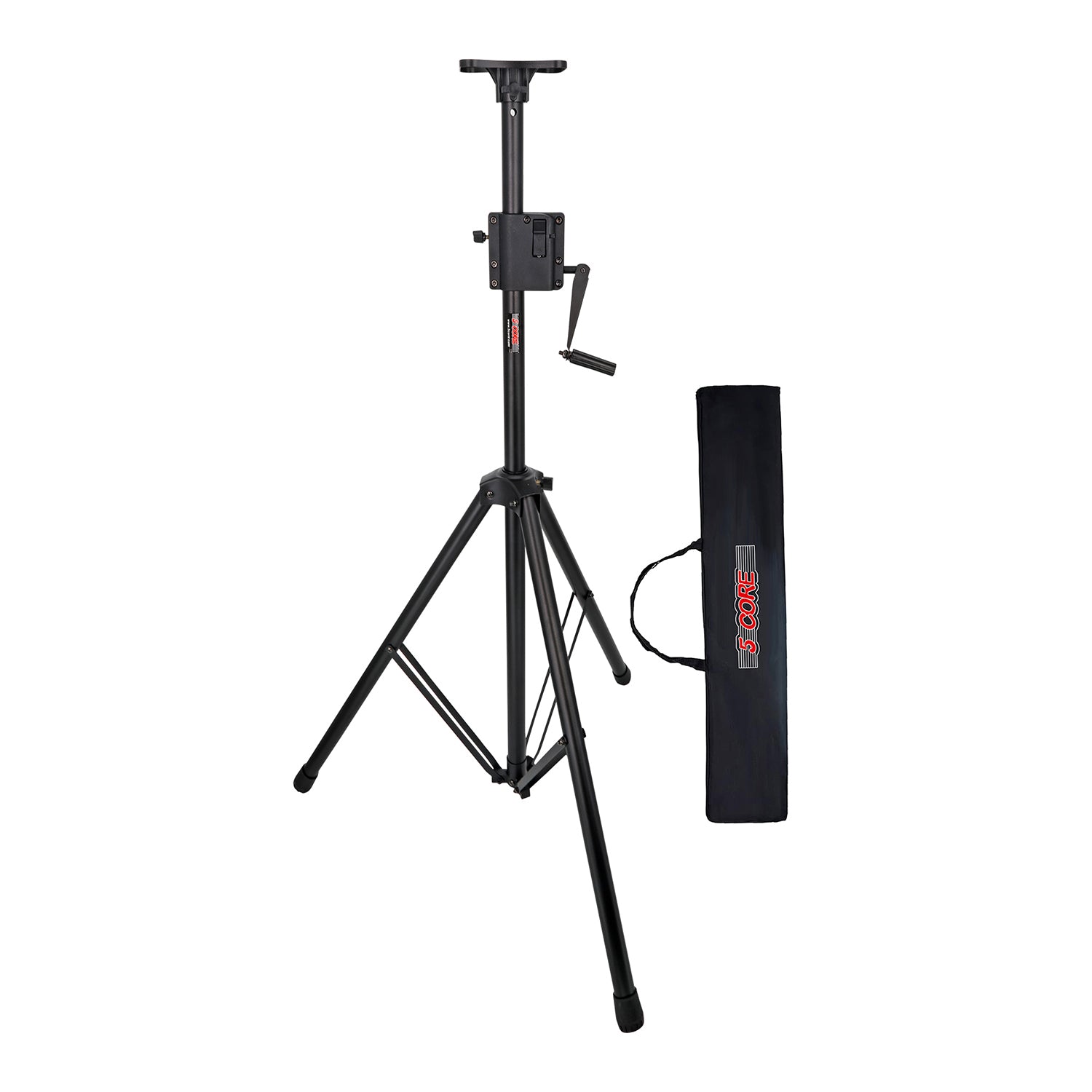 5 Core Speaker Stand Tripod Tall Adjustable 35mm Heavy Duty DJ Studio Monitor Stands Pole Mount 1 2 Pc