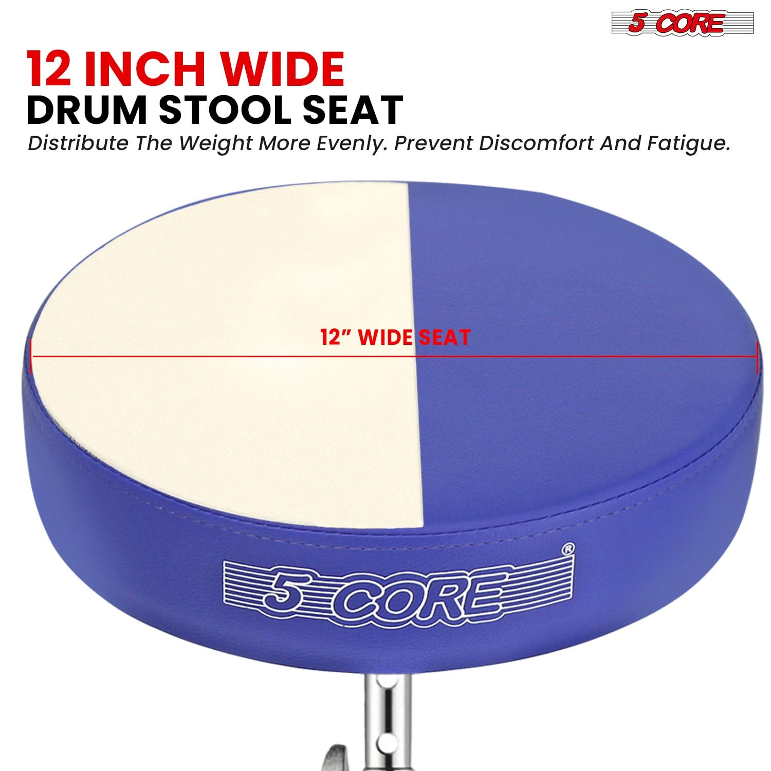 This guitar stool is designed to distribute weight more evenly for enhanced comfort and support