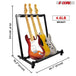 This guitar floor stand, measuring 25.9"x16.2"x20.1", provides a sturdy floor support to keep your instrument secure and accessible