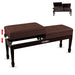 5CORE Duet Piano Bench w Storage For Two Wooden Adjustable Keyboard Stool - Adults & Kids Brown