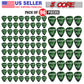 5 Core Guitar Picks | Green Color Picks for Guitar 96 Pcs | Light, Medium, Heavy, and Extra Heavy Gauge| Durable Premium Celluloid Guitar Picks 0.46mm to 1.2mm- G PICK ALL GR 96PK