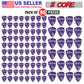 5 Core Guitar Picks | Purple Color Picks for Guitar 96 Pcs | Light, Medium, Heavy, and Extra Heavy Gauge| Durable Premium Celluloid Guitar Picks 0.46mm to 1.2mm- G PICK ALL PR 96PK