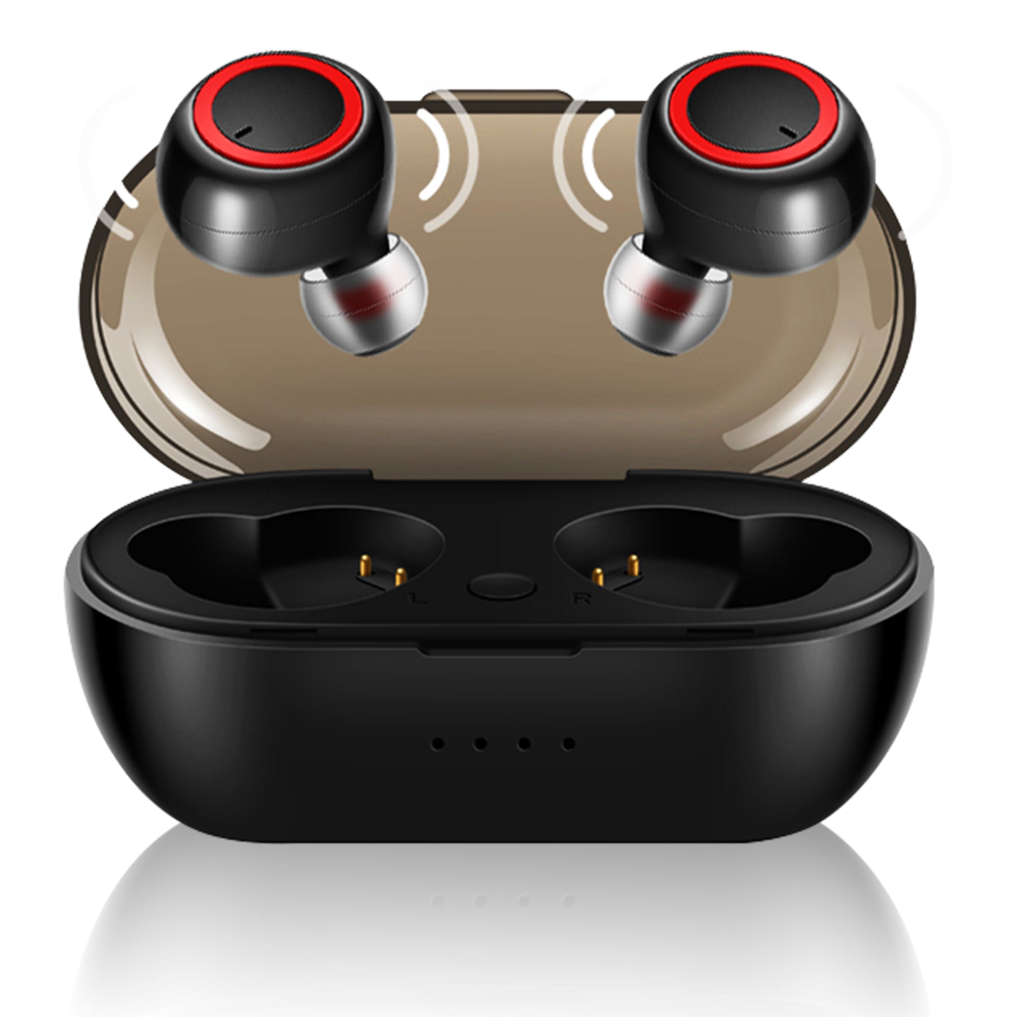 5 Core Wireless Earbuds Noise Canceling Headphones Wireless Bluetooth 5.0 Powerful Beats and Clean Audio TWS Earbuds w Extra Long Playback - EP01