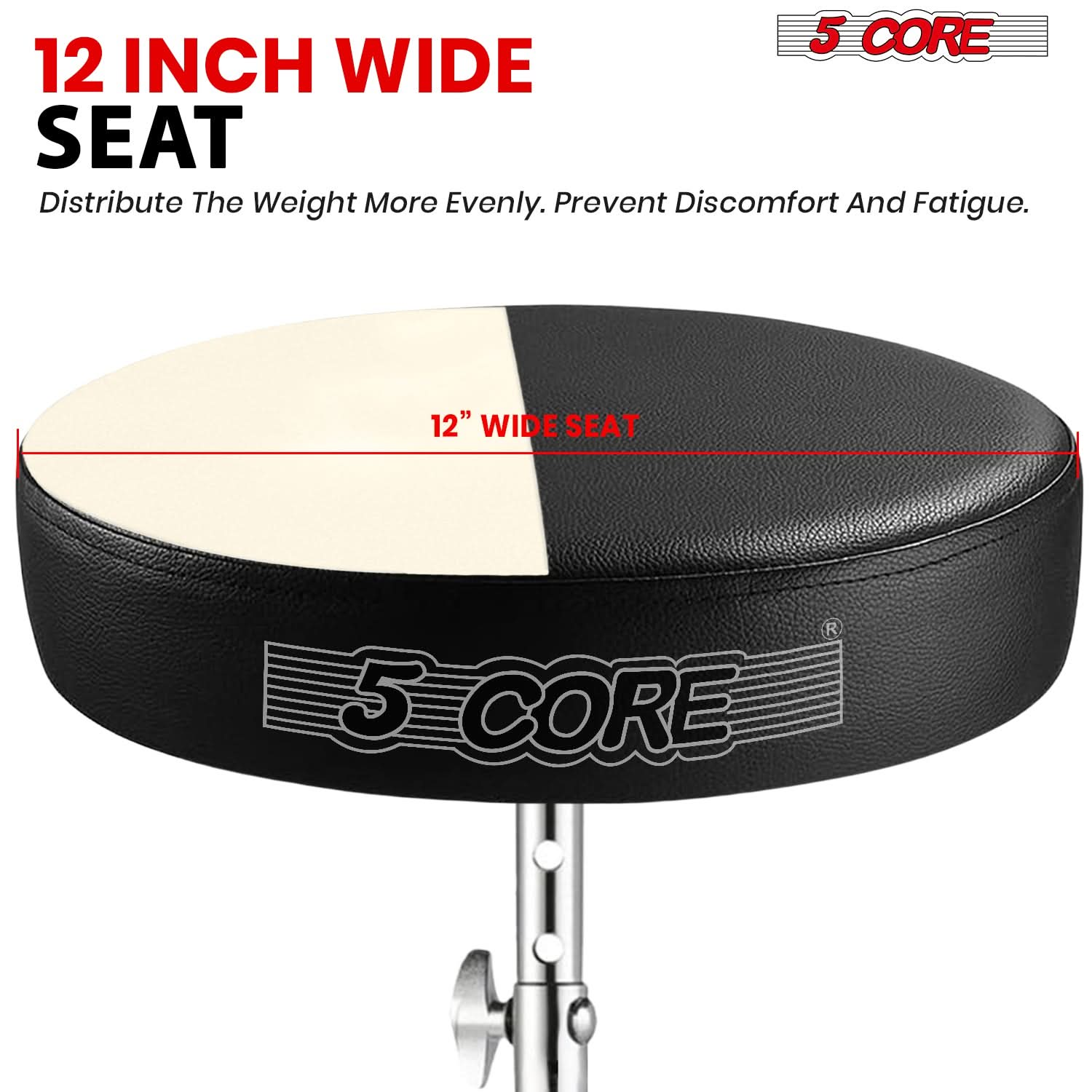 This guitar stool is designed to distribute weight more evenly for enhanced comfort and support